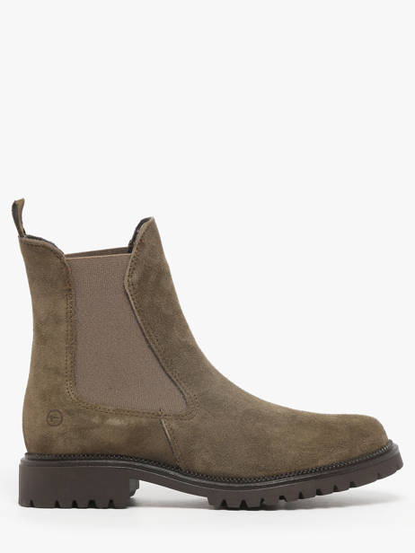Chelsea Boots Uit Leder Tamaris Groen women 41